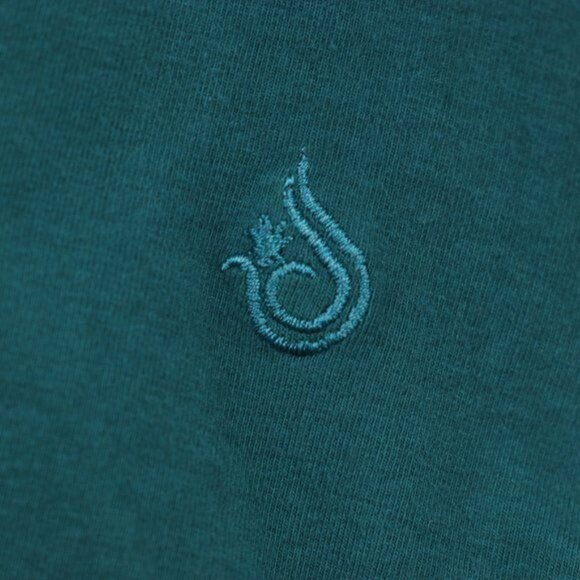 Isis Women's Medium Blue Ombre Scoop Neck Tunic Length Long Sleeve Knit Blouse - Picture 5 of 7